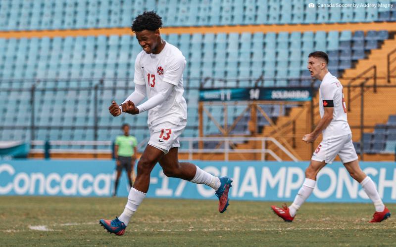 Richard Chukwu playing for CANM17